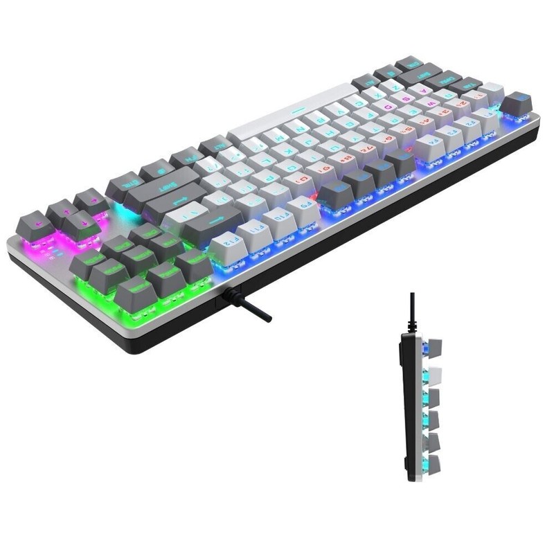 Altec Lansing ALGK8404 Wired Mechanical Gaming Keyboard RGB Ergonomic GRAY/WHITE