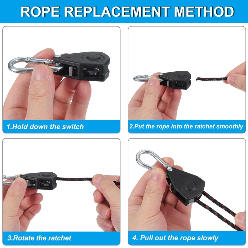PATIKIL 2 Pcs Kayak Rope Tie Down Straps, 1/8" x