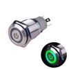 Hosiakly Locking Push Button Switch Alternate Power Mark LED Ring
