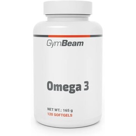 GymBeam Omega 3 Capsules High Dose - 2000 mg Fish Oil per Daily Dose with 18% EPA and 12% DHA, with Vitamin E, for Heart, Brain and Vision, 120 Capsules (4 Month Supply)