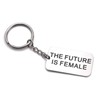 LParkin The Future is Female Stainless Steel Keyring Feminist Gift
