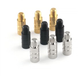 DGHAOP 9pcs 2g Dart Weights Fine Copper 6x11mm Black/Silver/Brass 2ba Thread for Dart Accessories