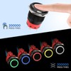 XINYIELE 22MM Latching 12V Push Button Switch On/Off,Waterproof with LED