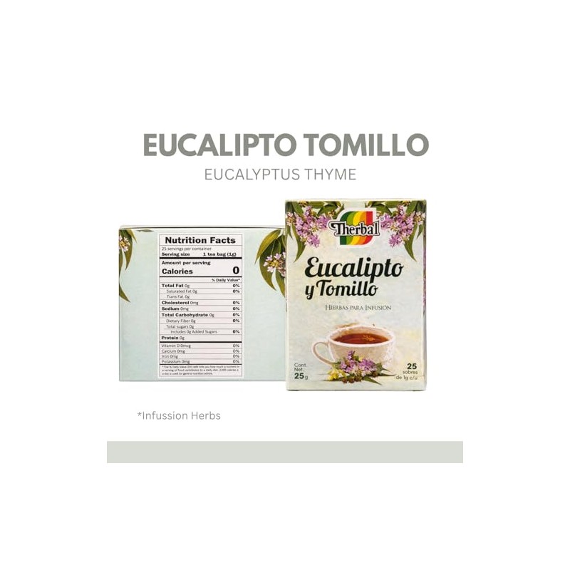 Therbal Té de Eucalipto & Tomillo (Té de eucalipto y