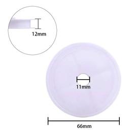 10pcs Plastic Spool Reel Bobbin Empty Spool Winding Reel Finger Spool Coil Board Fishing Line Lightweight Tackle Tool Home Handmade White