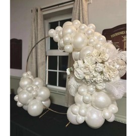 pearl white balloons