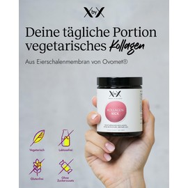 XbyX Collagen Kick 2 x 90 g | 90 Servings | Vegetarian Premium Collagen Powder | Type 1, 5 and 10 Collagen | From Germany