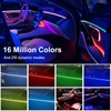 Ambientebeleuchtung Auto, 2 In 1 LED Innenbeleuchtung 110cm+35cm, 168LEDs RGB