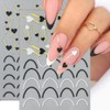 6 Sheet Valentine's Day Nail Art Stickers Decals,3D Self-Adhesive Design