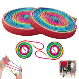 4 Rolls of Rubber Twist Children, 6 Metre Bouncy Rubber, 1.6 Metre Finger Game Cords, Rubber Twist, Twister Game, Skipping Rope Children 8 Years, Indoor & Outdoor Children's Games, Twister Children,