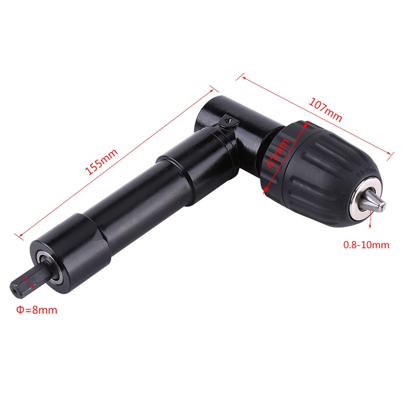 Right Angle Drill Adapter Attachment 90 Degrees Drilling Extension Chuck