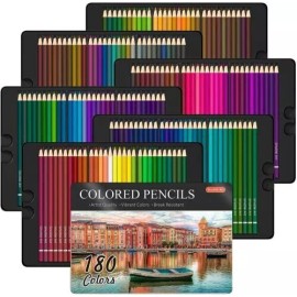 Derwent 180 Shuttle Art Premier Colored Pencils Platinum Soft Core Artist Paint Tin