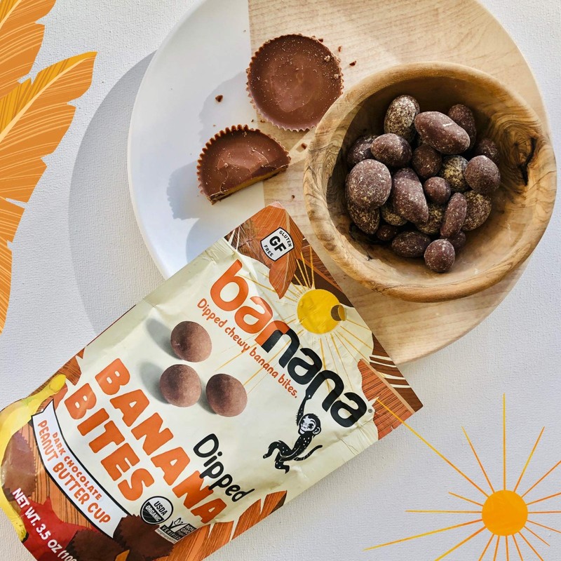 Barnana Bites Banana Peanut Butter Chocolate Organic 3.5 oz (Pack