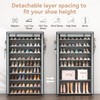 LANTEFUL Shoe Rack with Covers 10 Tier Tall Shoe Rack