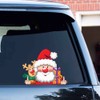 Christmas Peeking Sticker for Car, Nouiroy Reindeer Peeking Car Decals