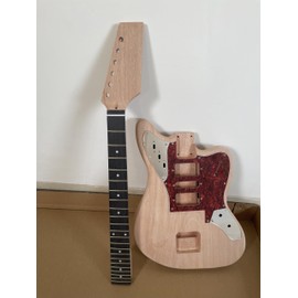 Diy Electric Guitar Kit Mahogany Body and Mahogany Neck Rosewood Fingerboard Chrome Hardware Uncut Beginner Kit Guitar Kit Build Your Own Guitar.