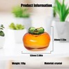 JSBWSFA 1Pcs Glass Vegetables Decor Glass Pumpkins for Decorating Tomato