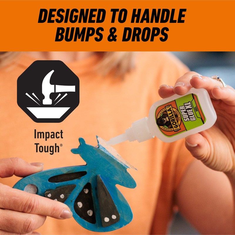 Gorilla Super Glue Gel XL, Clear Glue, 25 Gram (Pack