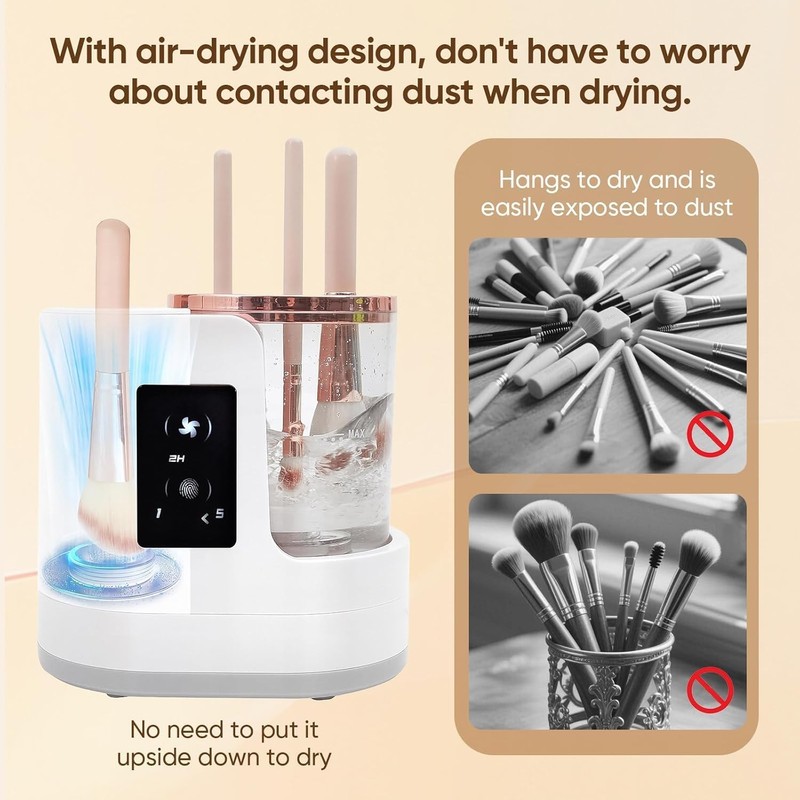 3 IN 1 Electric Makeup Brush Cleaner,Automatic Makeup Brush Cleaner