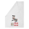 Azeeda 'Elevated Strength with Dumbbells' White Cotton Tea Towel/Dish Cloth