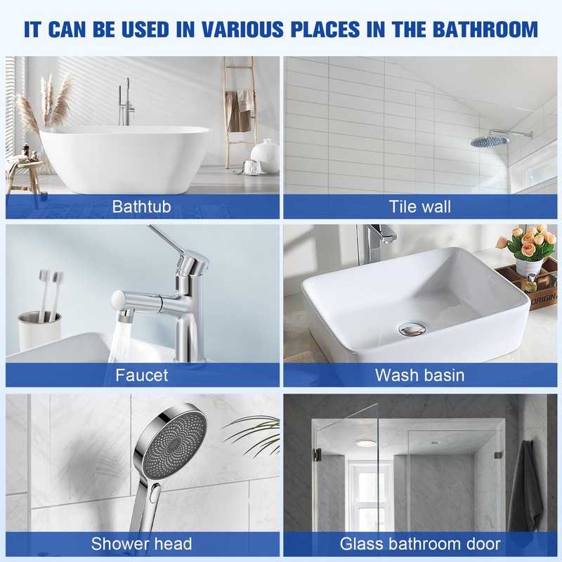 LinTsing Bathroom Descaler Spray, 2 PCS Stubborn Stains Cleaner, Bathroom