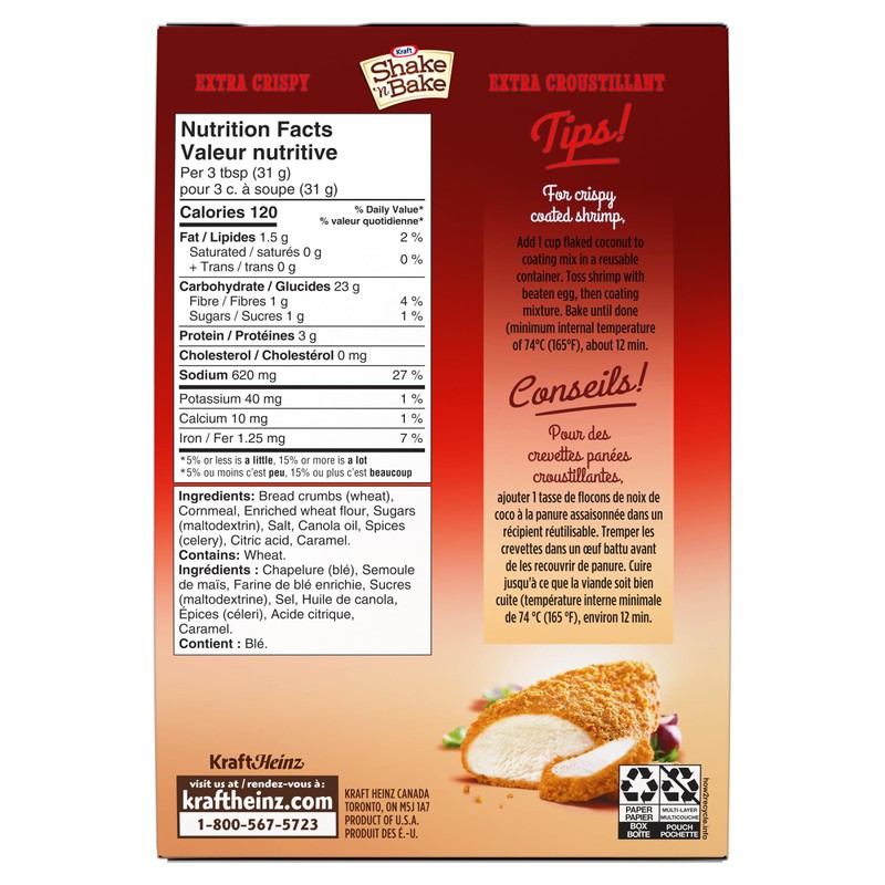 Shake 'N Bake Extra Crispy Coating Mix, 152g