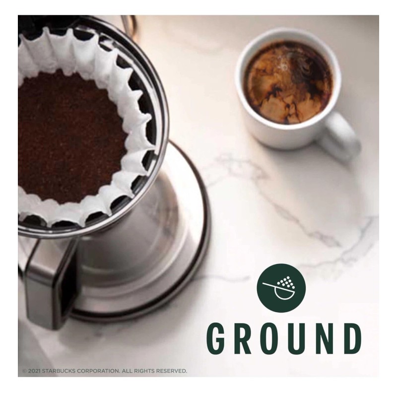 Starbucks Ground Coffee, Dark Roast Caffè Verona, 100% Arabica, 1