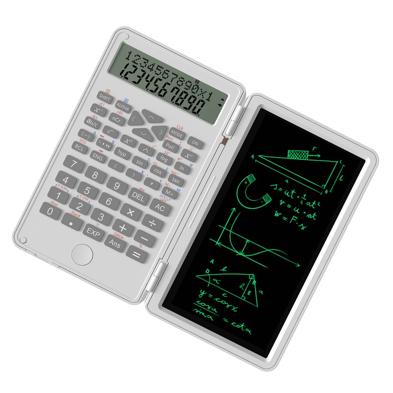 Scientific Calculator with Erasable Writing Board 240 Functions 2 Line