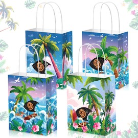 JeVenis Moana Birthday Party Supplies Moana Party Taschen behandeln Goodies Süßigkeiten Begünstigungen Taschen Boxen für Geburtstag Babydusche