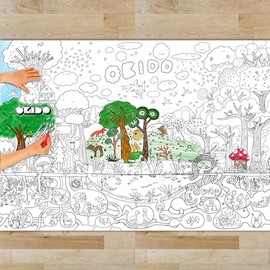 OKIDO: Nature GIANT Colouring Poster | 100x70cm Poster | Colouring Posters for Kids | 3-7 year olds