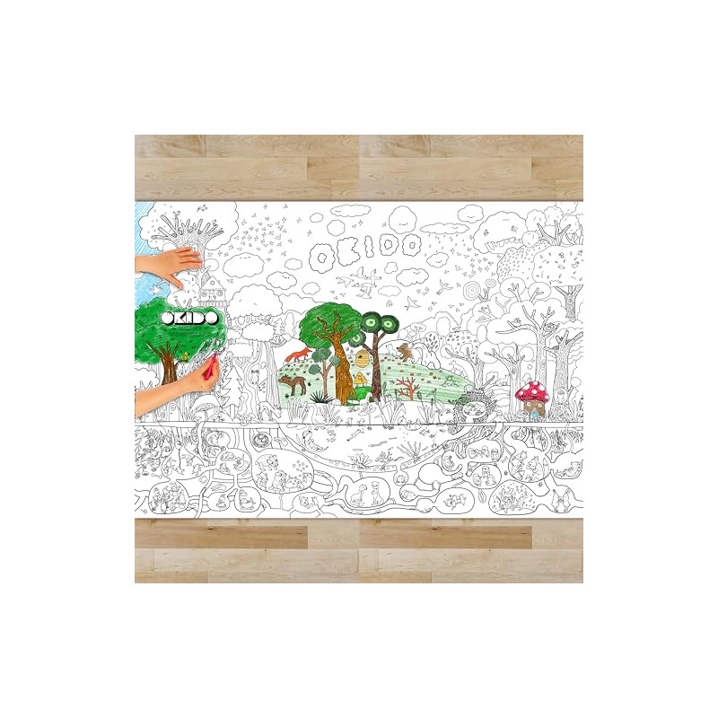 OKIDO: Nature GIANT Colouring Poster | 100x70cm Poster | Colouring