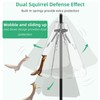 Wide Squirrel Baffle for Bird Feeder Pole, Outside Pole Mount