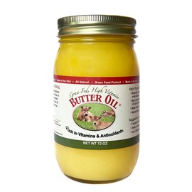 High Vitamin Butter Oil in 13 oz glass jar