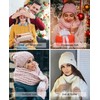 CheChury Knitted Hats Women's Hat Scarf Winter Integrated Ear Protection