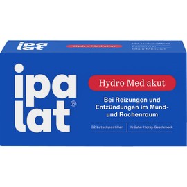 ipalat Hydro Med Acute Lozenges for Throat and Throat Discomfort, Pack of 32