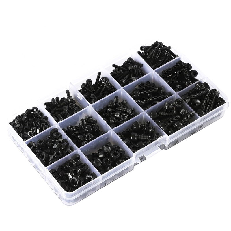 Cicidorai 520Pcs M3 M4 M5 12.9 Grade Alloy Steel,Hex Socket
