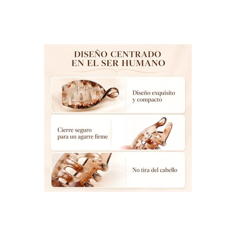8PCS Pasadores Mujer,Mini Pinzas para el Cabello con Forma de