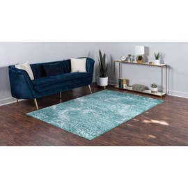 Unique Loom Sofia Collection Traditional Vintage Turquoise Area Rug (6' 0 x 9' 0)