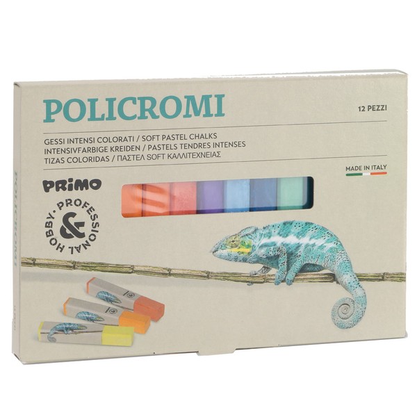 Morocolor PRIMO Coloured Chalk Set, Polychrome Coloured Chalk Case