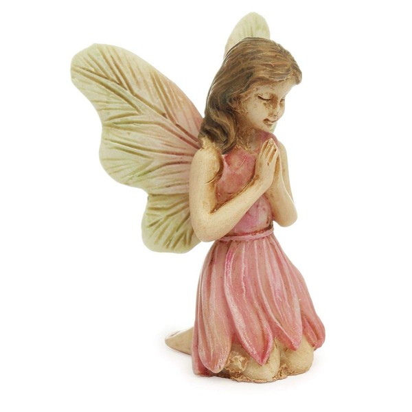 Marshall Home MG128 Fairy Gardening Hand Painted Miniature Statuary Praying Fairy, 2-1/4"
