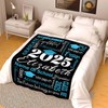 MyPhotoPrint Polyester Graduation Throw Blanket, Class of 2025, Customized Name