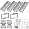 JNDO 8" Boat Trailer Bunk Brackets 4 Pcs Swivel Top