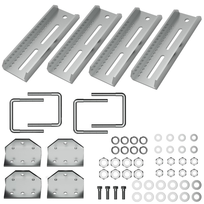 JNDO 8" Boat Trailer Bunk Brackets 4 Pcs Swivel Top