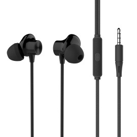 Somostel SMS-CJ15 3.5mm In-Ear Stereo Headset eadphones Earbuds with Mic BLACK