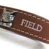 Wachifudo Dayan Cat Dayan Genuine Leather Metal Belt Key, Brown,