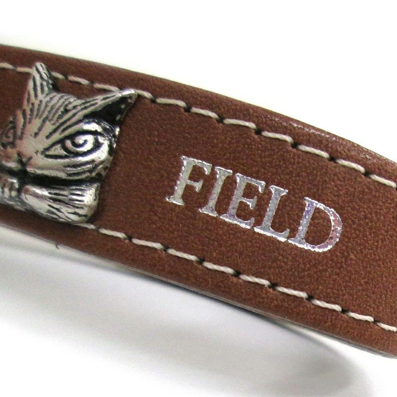 Wachifudo Dayan Cat Dayan Genuine Leather Metal Belt Key, Brown,
