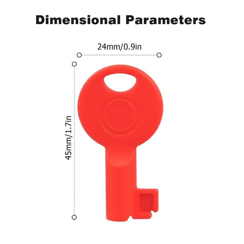 Fire Alarm Test Panel Key 6 Pack, Mellbree Replacement Key