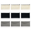 9-Piece Canvas Storage Bags, Graffitiable Storage Bags, Portable Storage Bags,