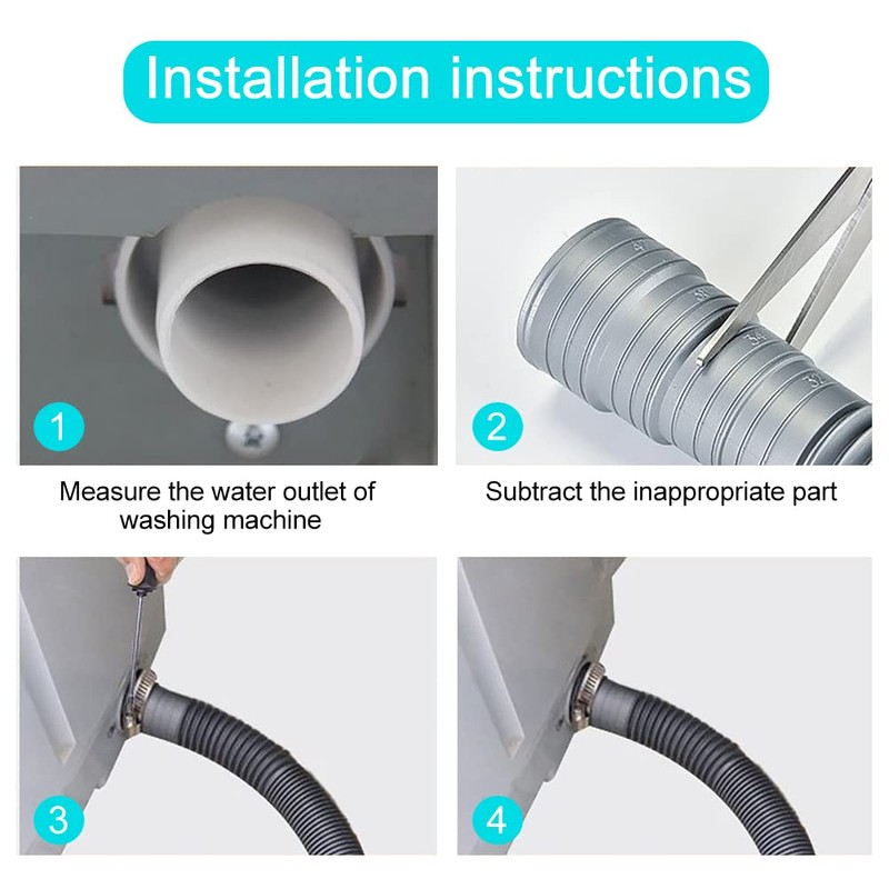 Washing Machine Hose Extension Thickened Universal Washing Machine Dishwasher Drain