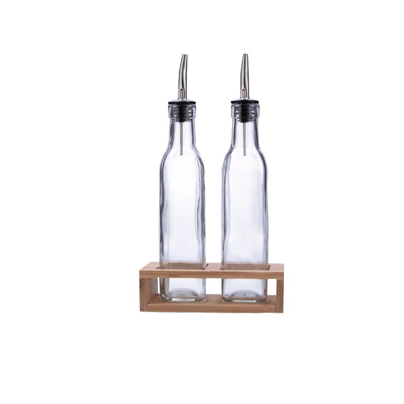Quid 8414793719261 Clear Plastic Oil and Vinegar Set